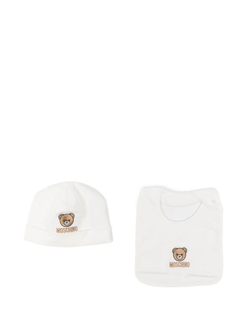 Cappellino e bavaglino coordinati MOSCHINO KIDS | MRY03E-LAA23/10063